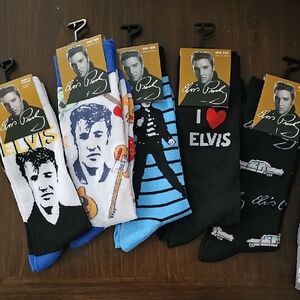 5 Pairs Of Elvis Presley Socks